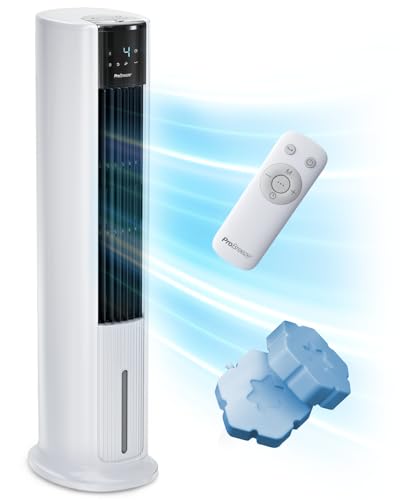 Pro Breeze Omniair Rafraichisseur D’Air 7L 3En1, 7 Vitesses, 3 Modes, Oscillant, Minuterie 10H, Climatiseur Mobile Sans Évacuation, Silencieux, Sans C