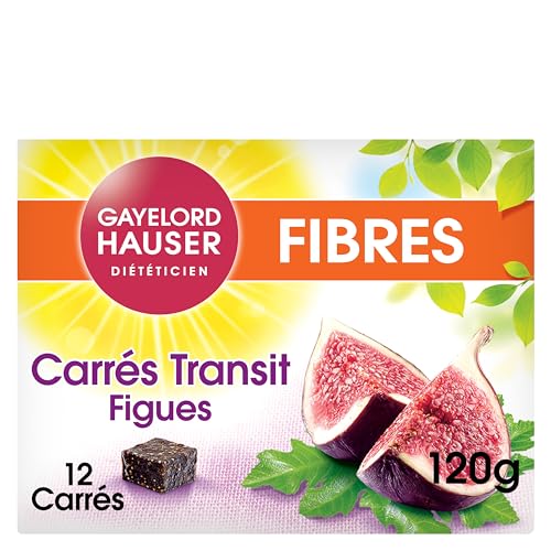Gayelord Hauser - Carrés Transit Figues Et Fibres - 12 Carrés - Paquet De 120 G