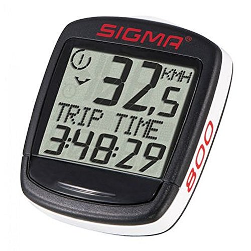 Sigma Bc Baseline 800 Compteur Bc800 8 Fonctions Filaire Mixte, Noir, Taille Unique