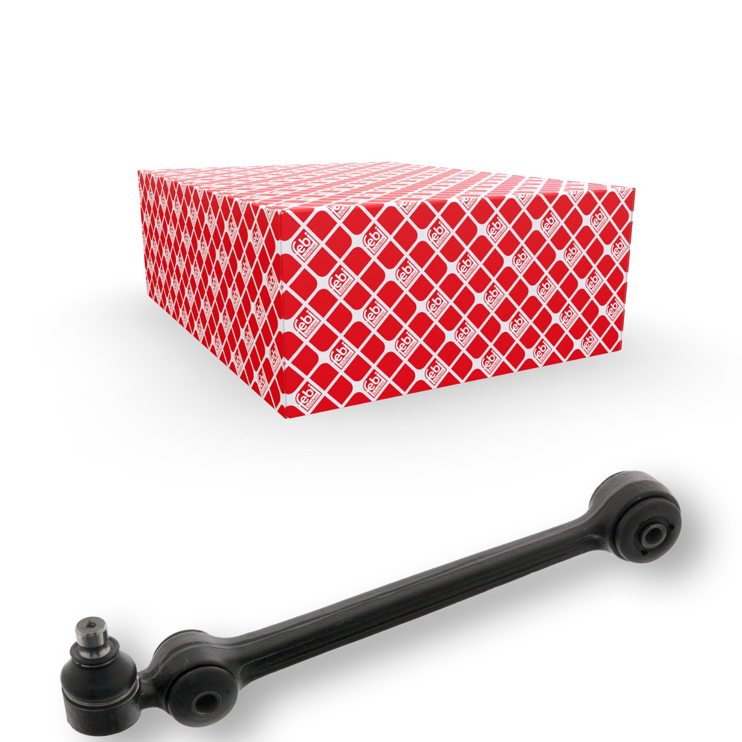FEBI BILSTEIN 03607 Querlenker mit Gummilagern mit Trag-/Führungsgelenk Vorderachse links, unten, Vorderachse rechts Querlenker Stahlguss