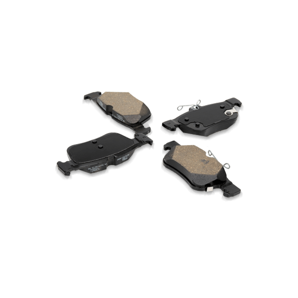 BREMBO P 06 042 Bremsbelagsatz für Verschleißwarnanzeige vorbereitet mit Kolbenclip, mit Anti-Quietsch-Blech mit Zubehör BMW: 3 Coupe, 3 Cabrio