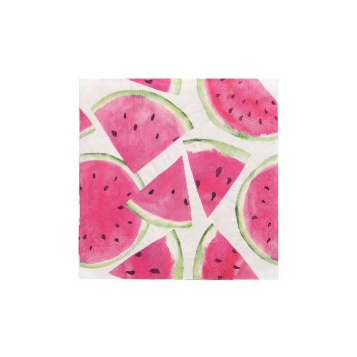 PAPSTAR Servietten Watermelon 33 x 33 cm 20 Stück bunt