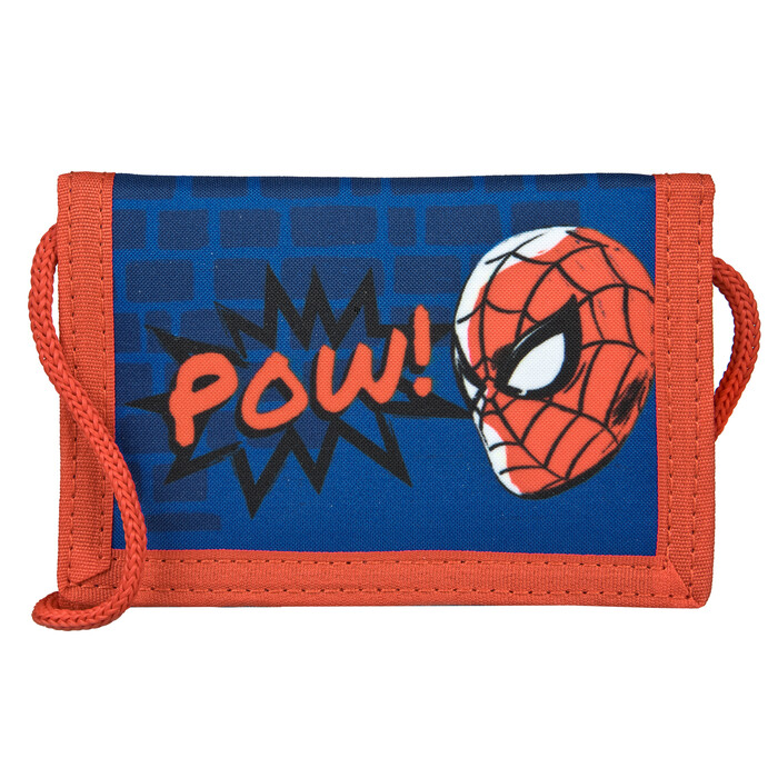 Geld-/Brustbeutel Spiderman 13 x 5 x 8 cm blau/rot