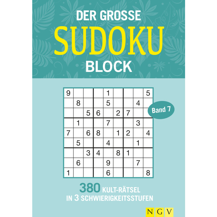 Der große Sudokublock Band 7 - Taschenbuch