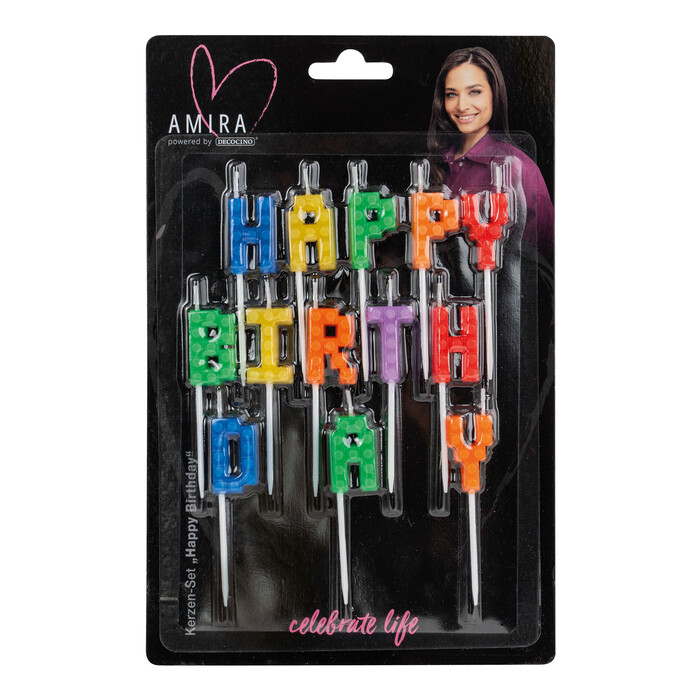 DECOCINO by Amira Kerzen-Set Happy Birthday