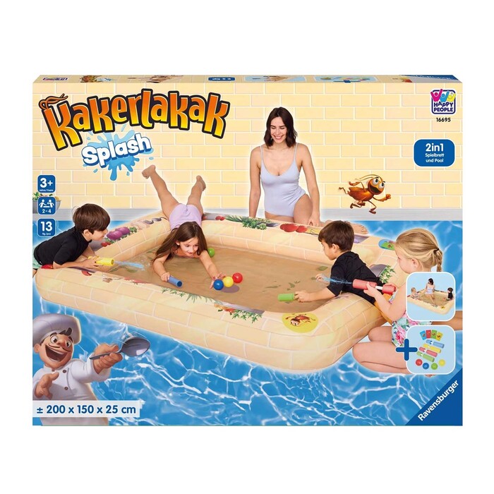 HAPPY PEOPLE Spielmatte Kakerlakak Splash 200 x 150 x 25 cm bunt