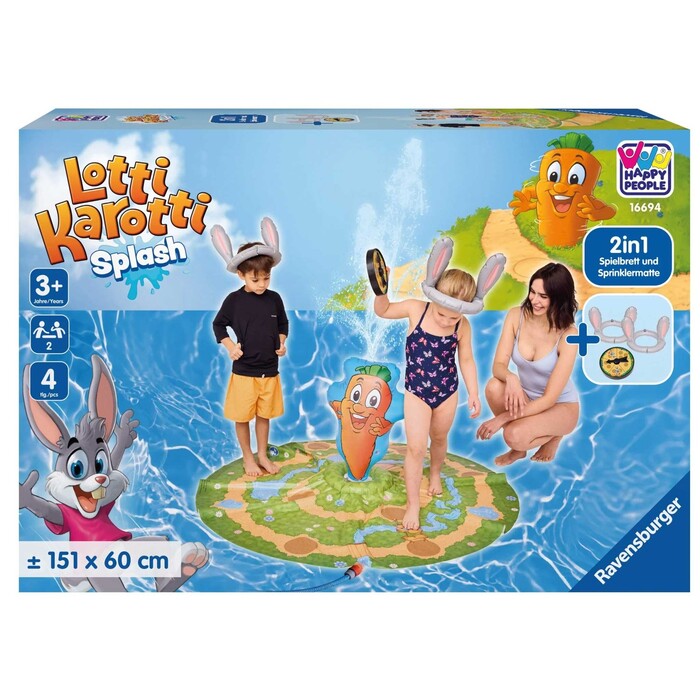 HAPPY PEOPLE Sprinklermatte Lotti Karotti Sprinklermatte 151 x 60 cm bunt