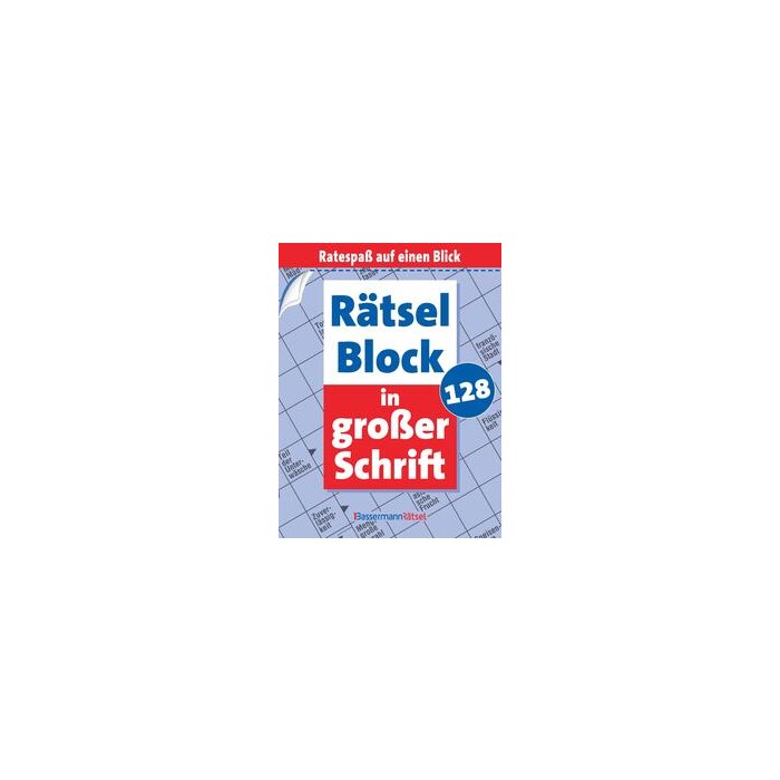 Eberhard Krüger: Rätselblock in großer Schrift 128 - Taschenbuch