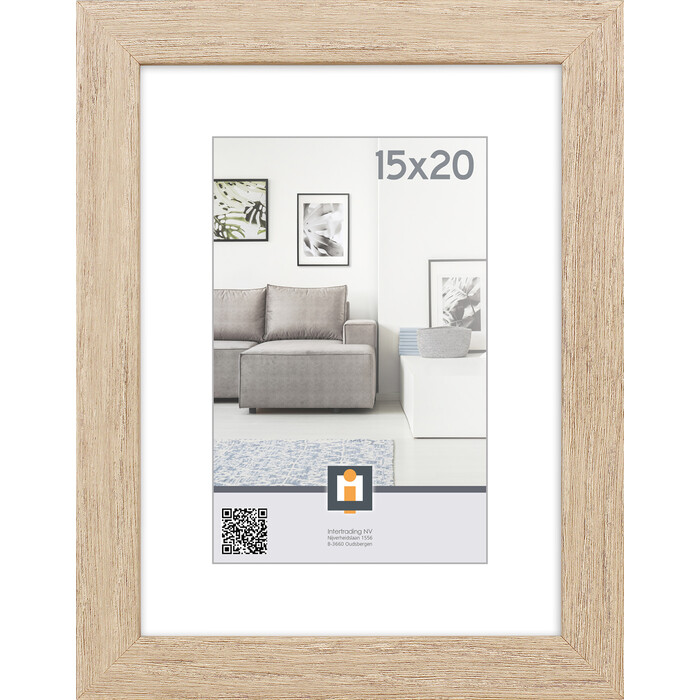 INTERTRADING Bilderrahmen Livorno 15 x 20 cm grau