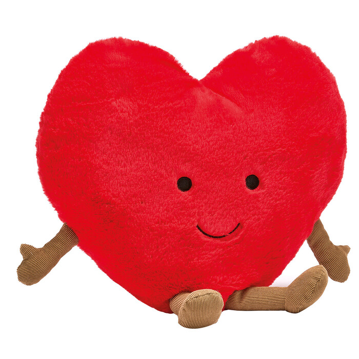 Plüschfigur Herz 40 cm rot