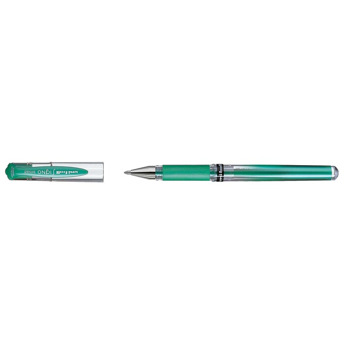 UNI-BALL Gelroller Signo Broad UM-153 0,6 mm metallic grün
