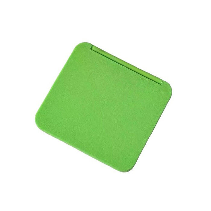 Taschenspiegel aufklappbar 7,2 x 6,6 x 0,8 cm grün