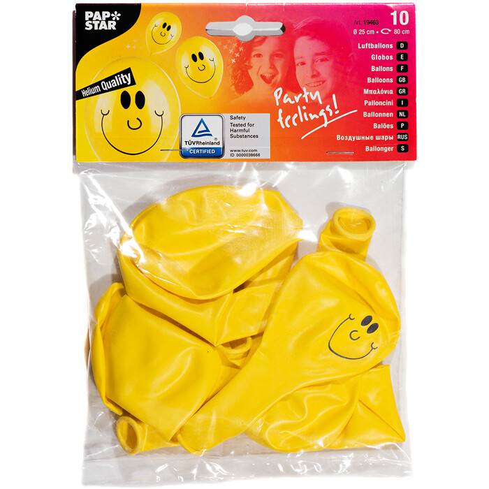 PAPSTAR Ballon Sunny 10 Stück gelb
