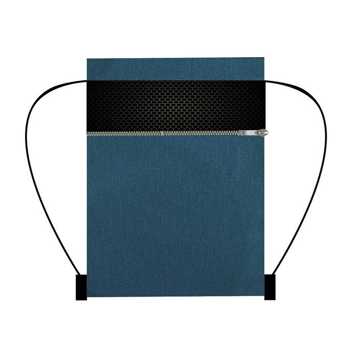 Kordelrucksack Street 38 blau/schwarz
