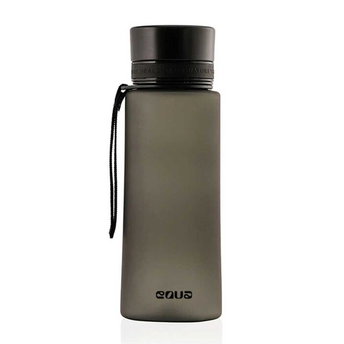 EQUA Trinkflasche aus Tritan BPA-frei 600 ml matt schwarz