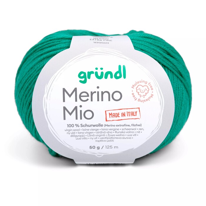 GRÜNDL Wolle Merino Mio 50 g smaragd