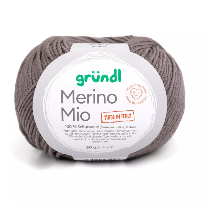 GRÜNDL Wolle Merino Mio 50 g graubeige