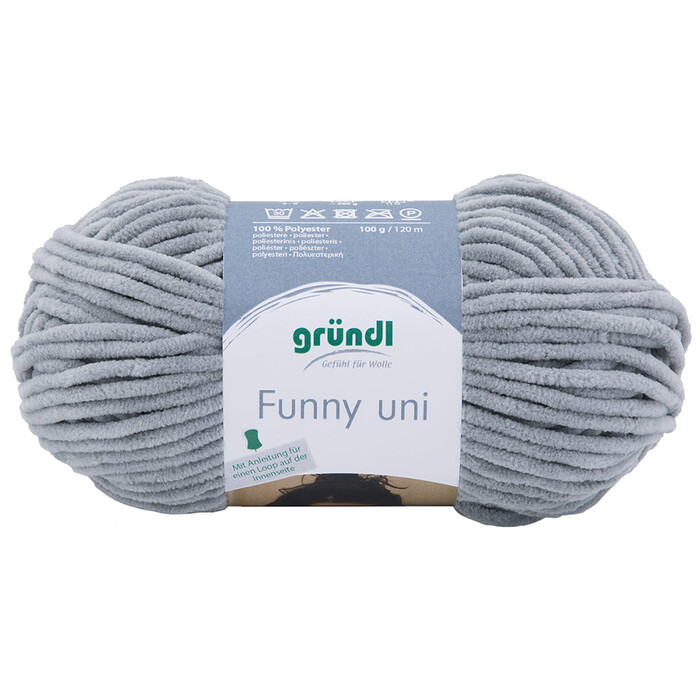 GRÜNDL Garn Funny Uni 100 g grau