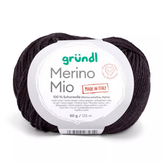 GRÜNDL Wolle Merino Mio 50 g anthrazit