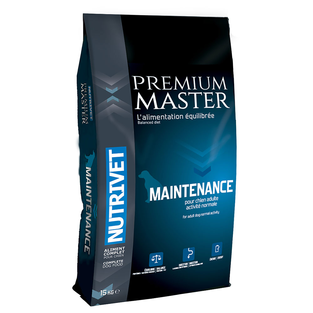 2x15kg Nutrivet Premium Master Maintenance - koiran kuivamuonaa