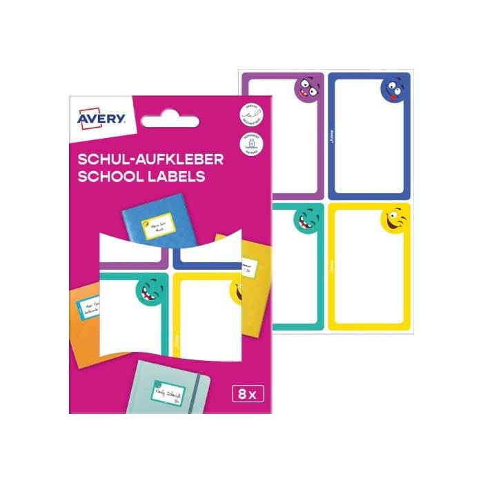 AVERY Zweckform Schul-Aufkleber 8 Etiketten 2 Bögen