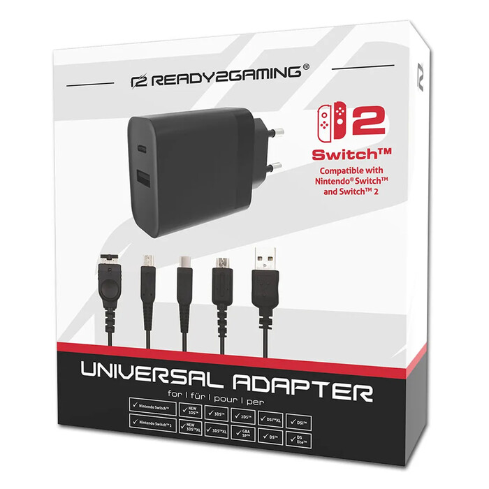 READY2GAMING Universal Adapter für Nintendo Switch/Switch 2 schwarz