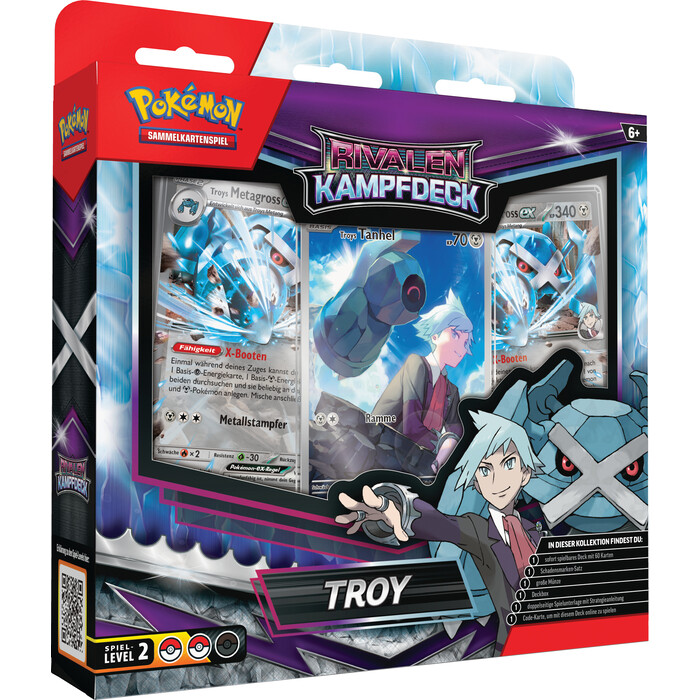 POKÉMON Sammelkarten Rivalen Kampfdeck Mary oder Troy 1 Stück sortiert