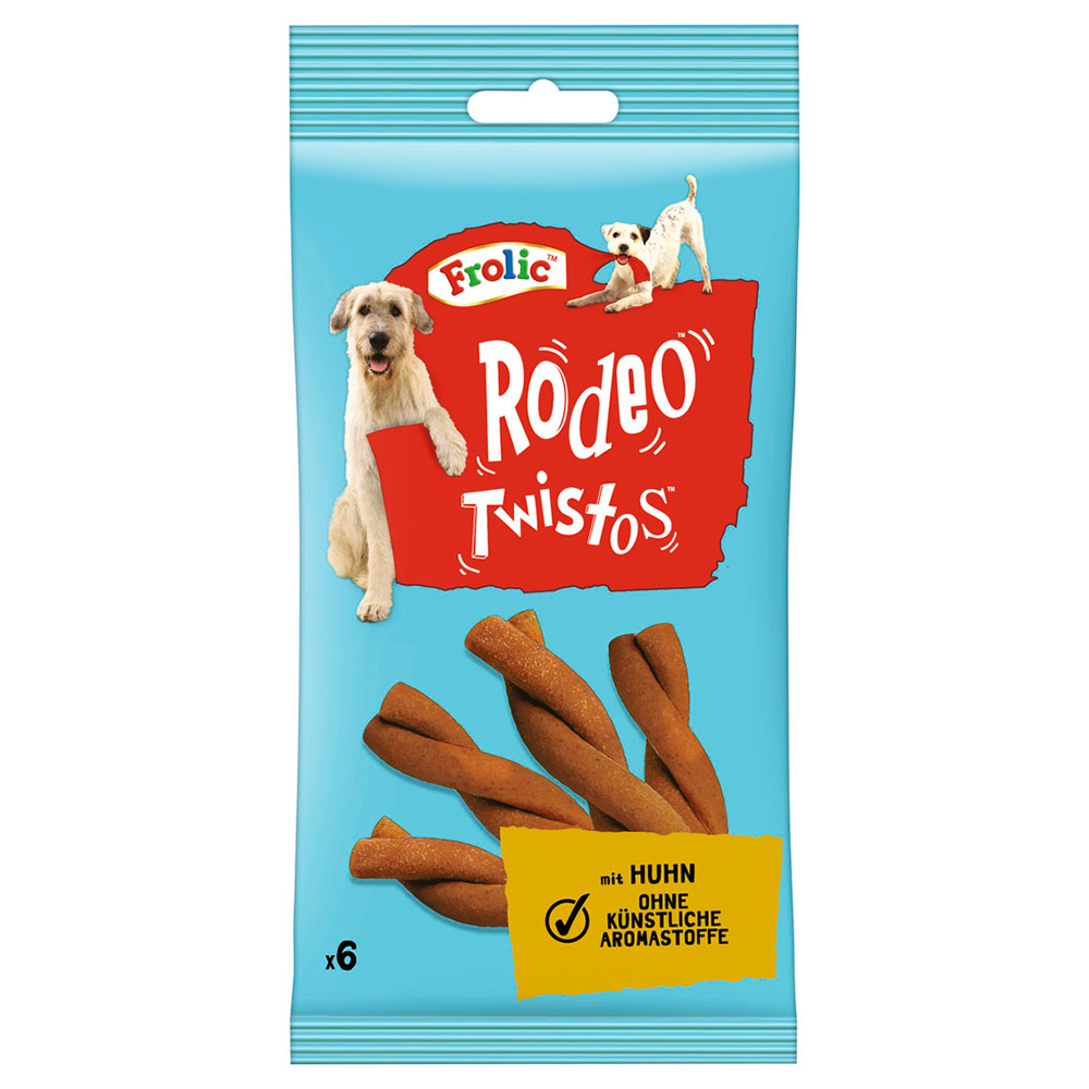 18x6 kpl Frolic Rodeo Twistos kana-välipaloja koirille