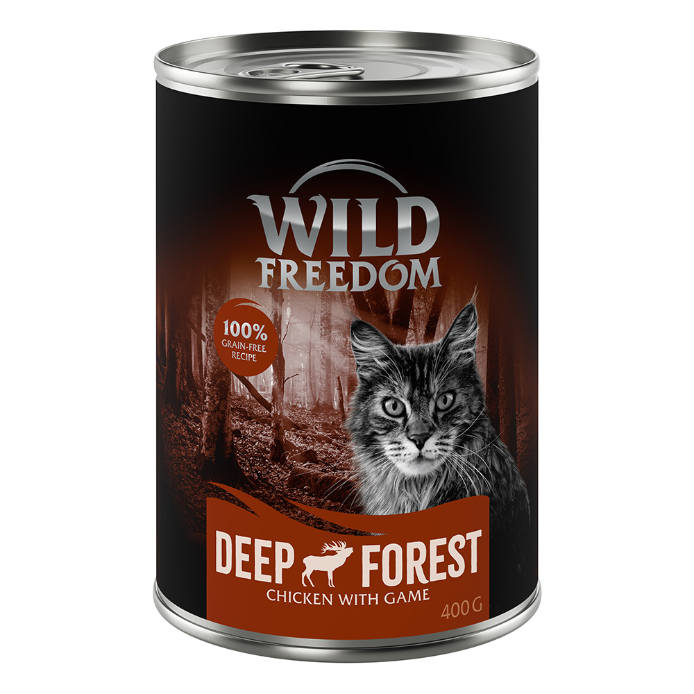 6x400g Deep Forest - peura & kana Wild Freedom kissanruoka