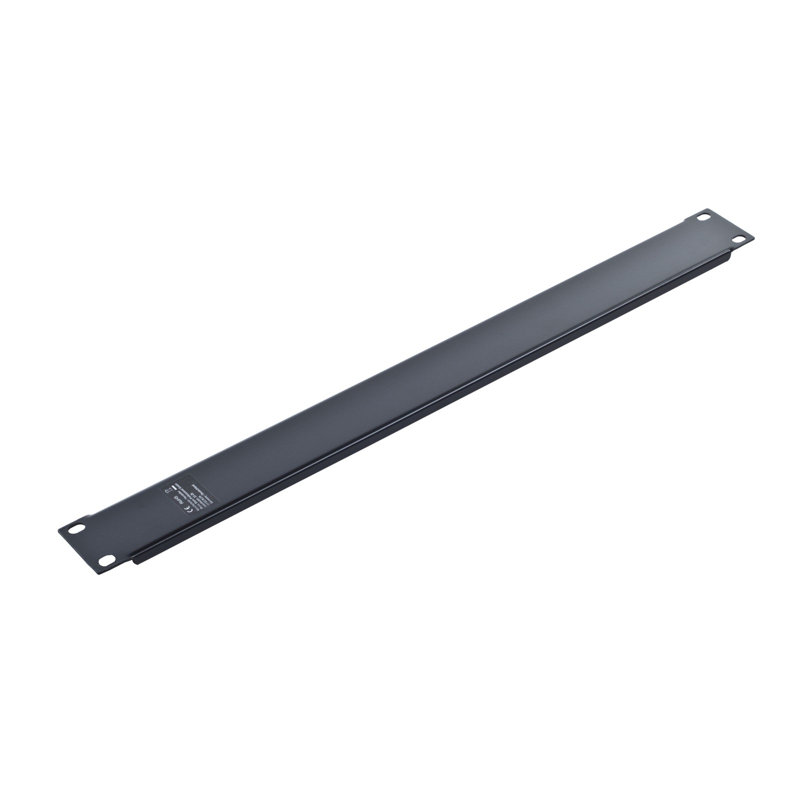 19" MUSIC STORE Rackblende, 1HE, Stahl, Schwarz, Verblendung für Racks