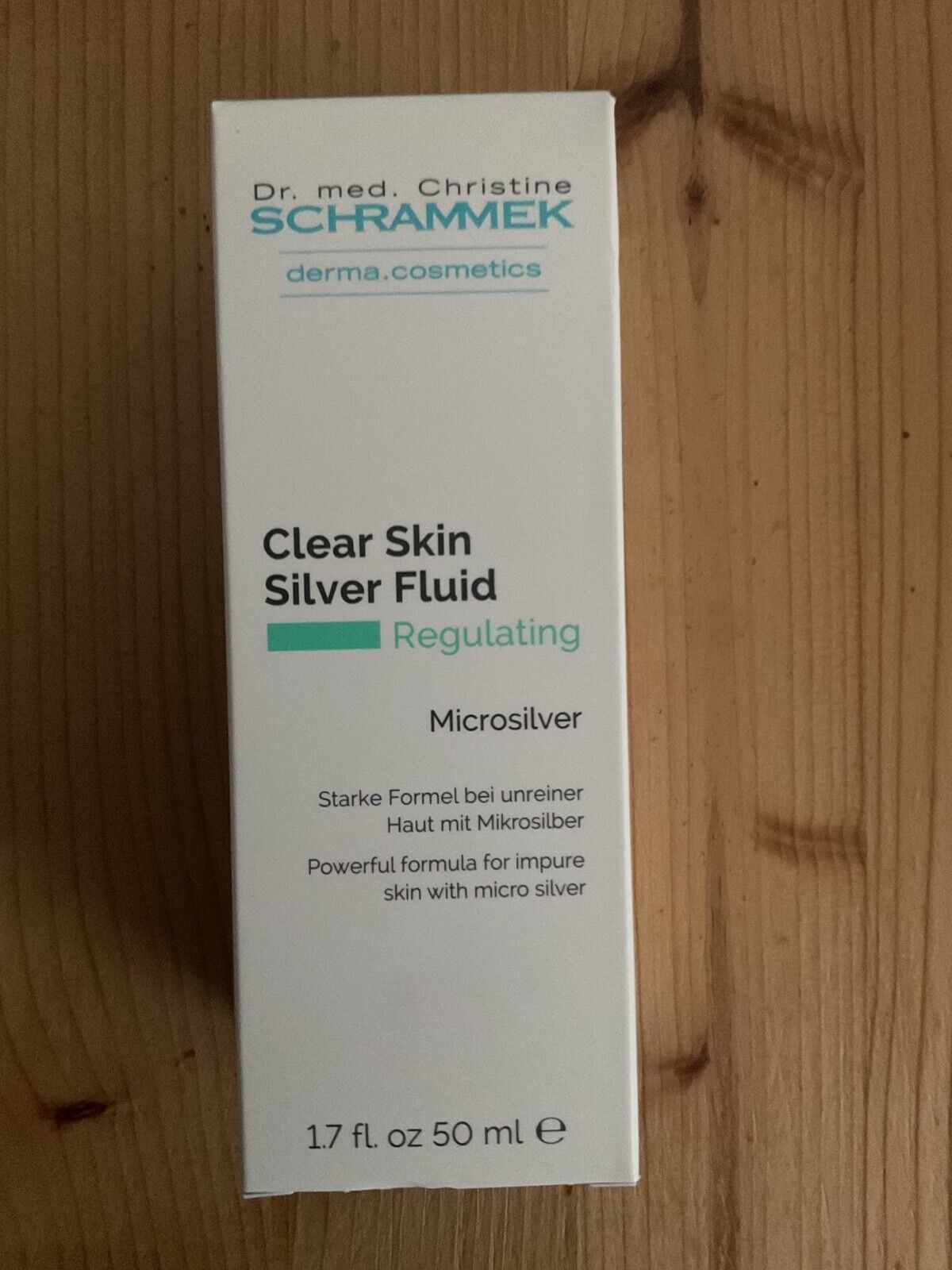 Dr. Schrammek Clear Skin Silver Fluid, Pflege unreine Haut, Akne, Mikrosilber