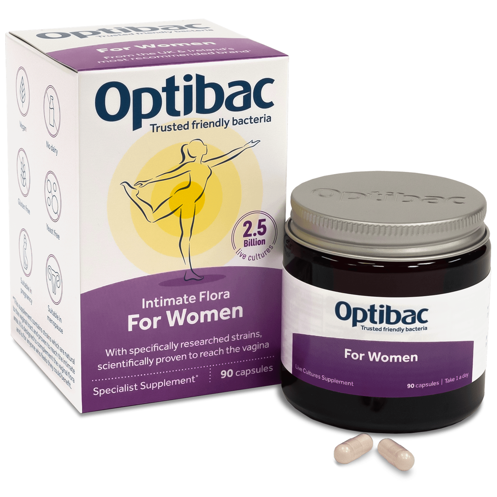 Optibac Probiotika für Damen Kapseln 90