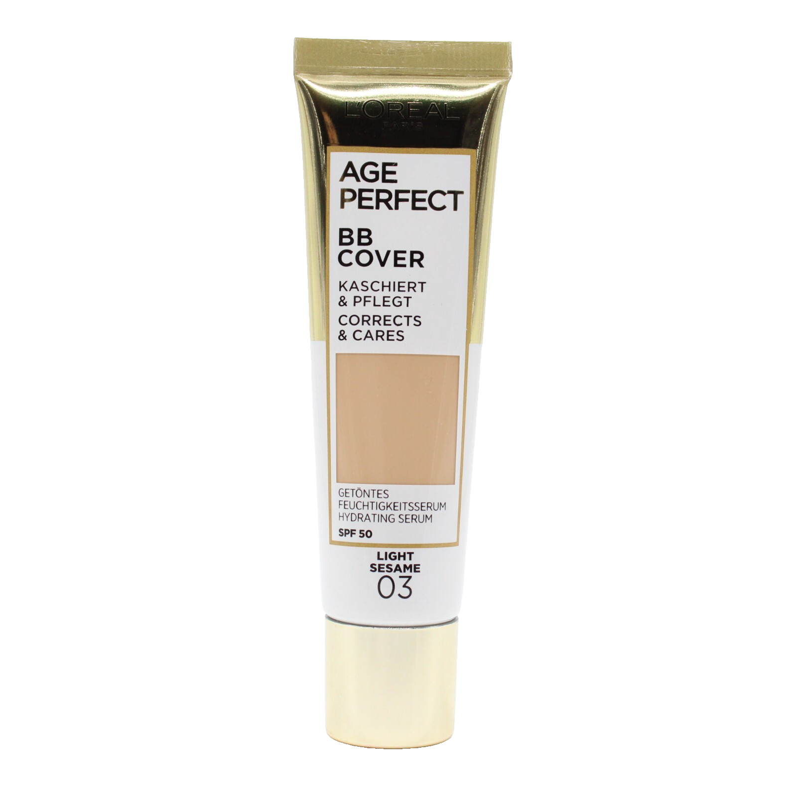 Loreal Age Perfect BB Cover Getöntes Feuchtigkeitsserum 03 Light Sesame - NEU