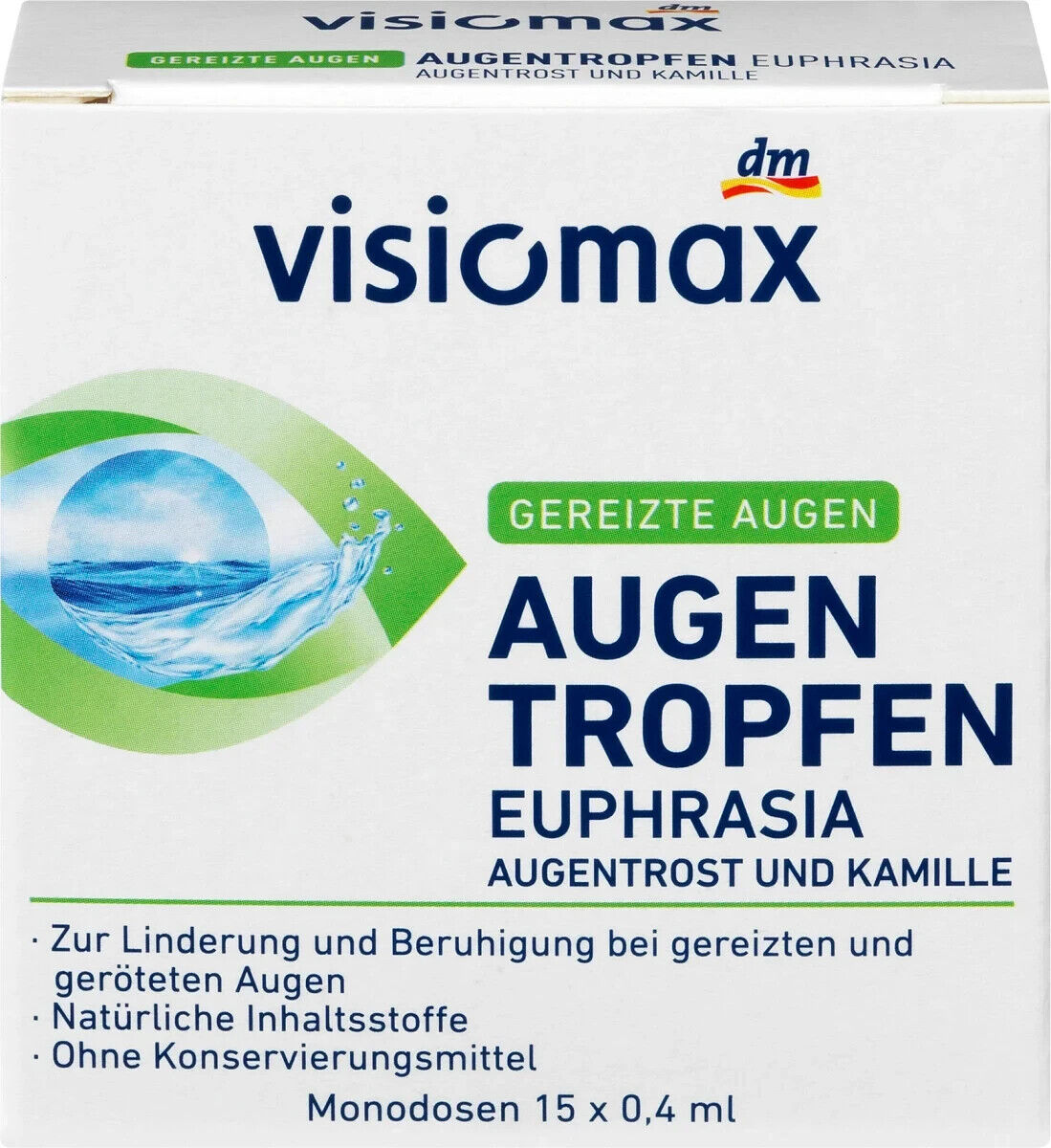 VISIOMAX Euphrasia Augentropfen, 6 ml (1x15 St.), neu&ovp