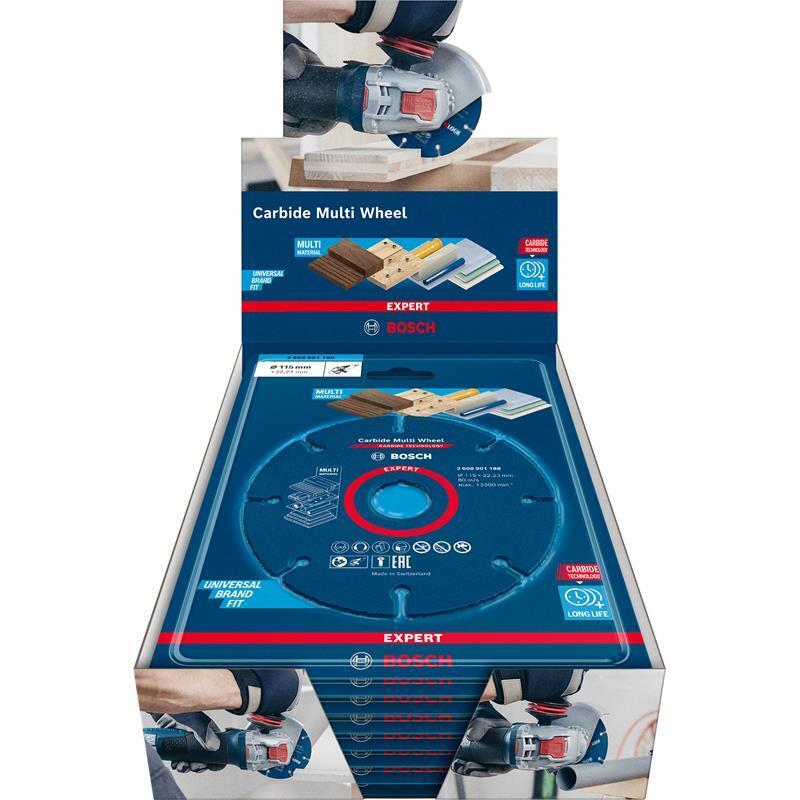 Bosch Professional 10x Expert Carbide Multi Wheel Trennscheiben Ø 115 mm