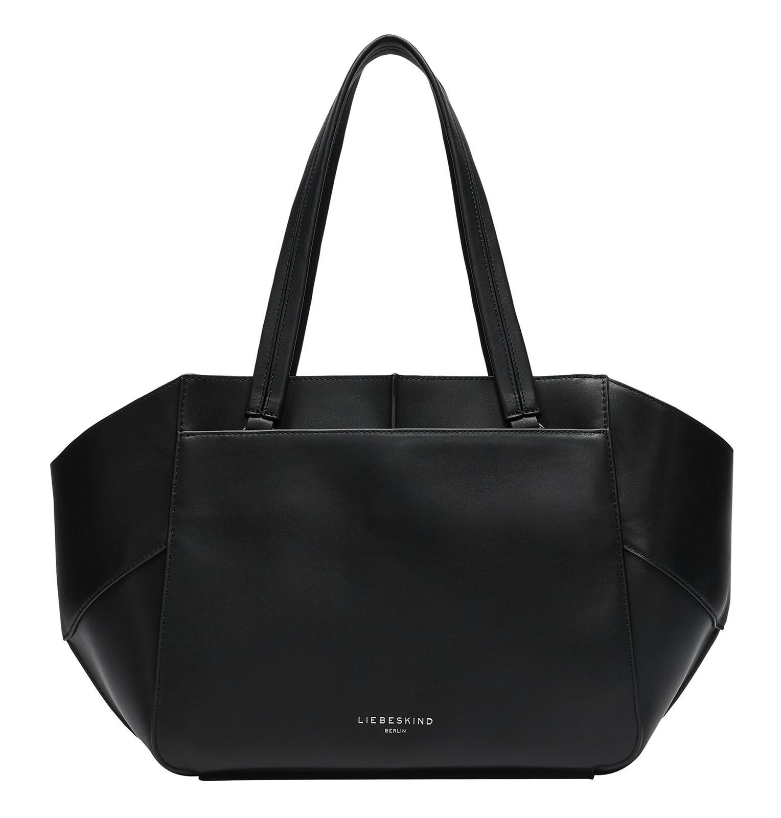 LIEBESKIND BERLIN Lilly Calf Entry Shopper M Schultertasche Tasche Black schwarz