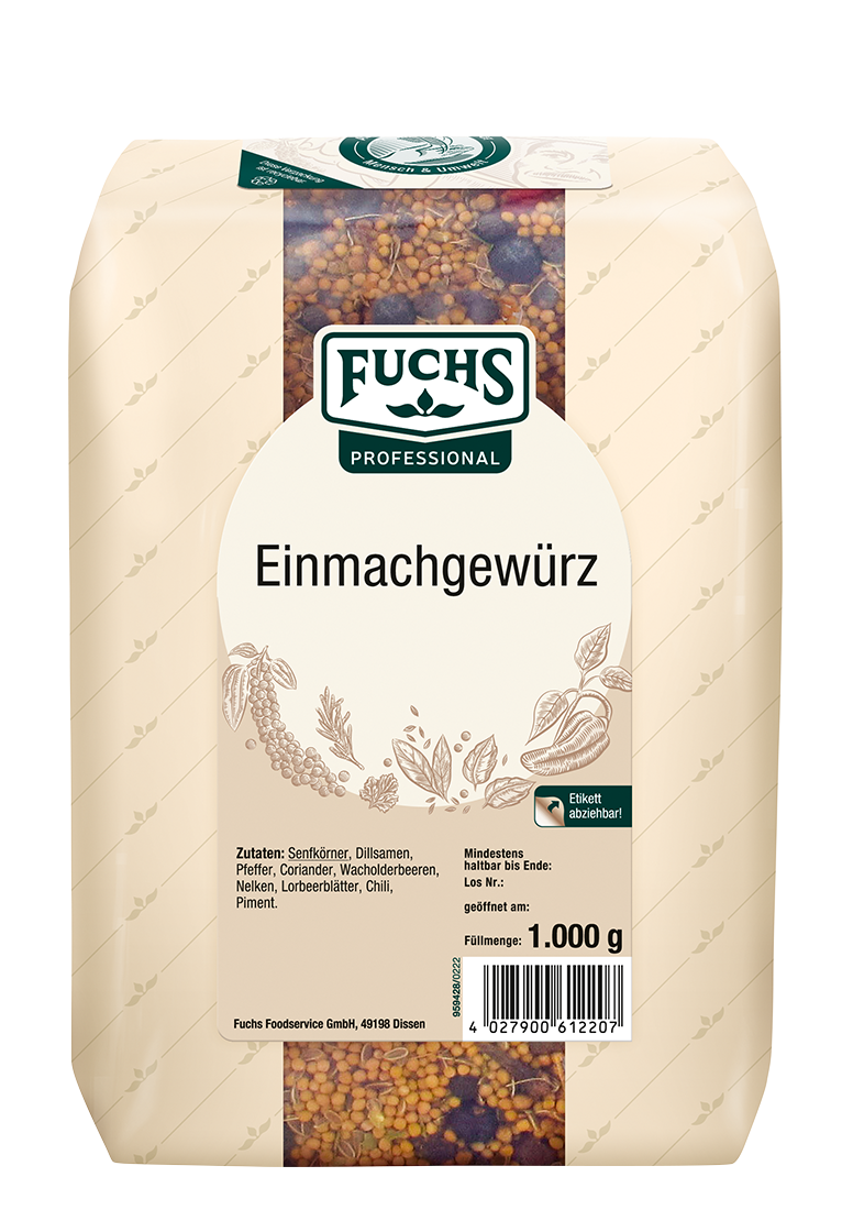 Fuchs Prof Einmachgewürz Gewürzmischungen 1kg 4027900612207