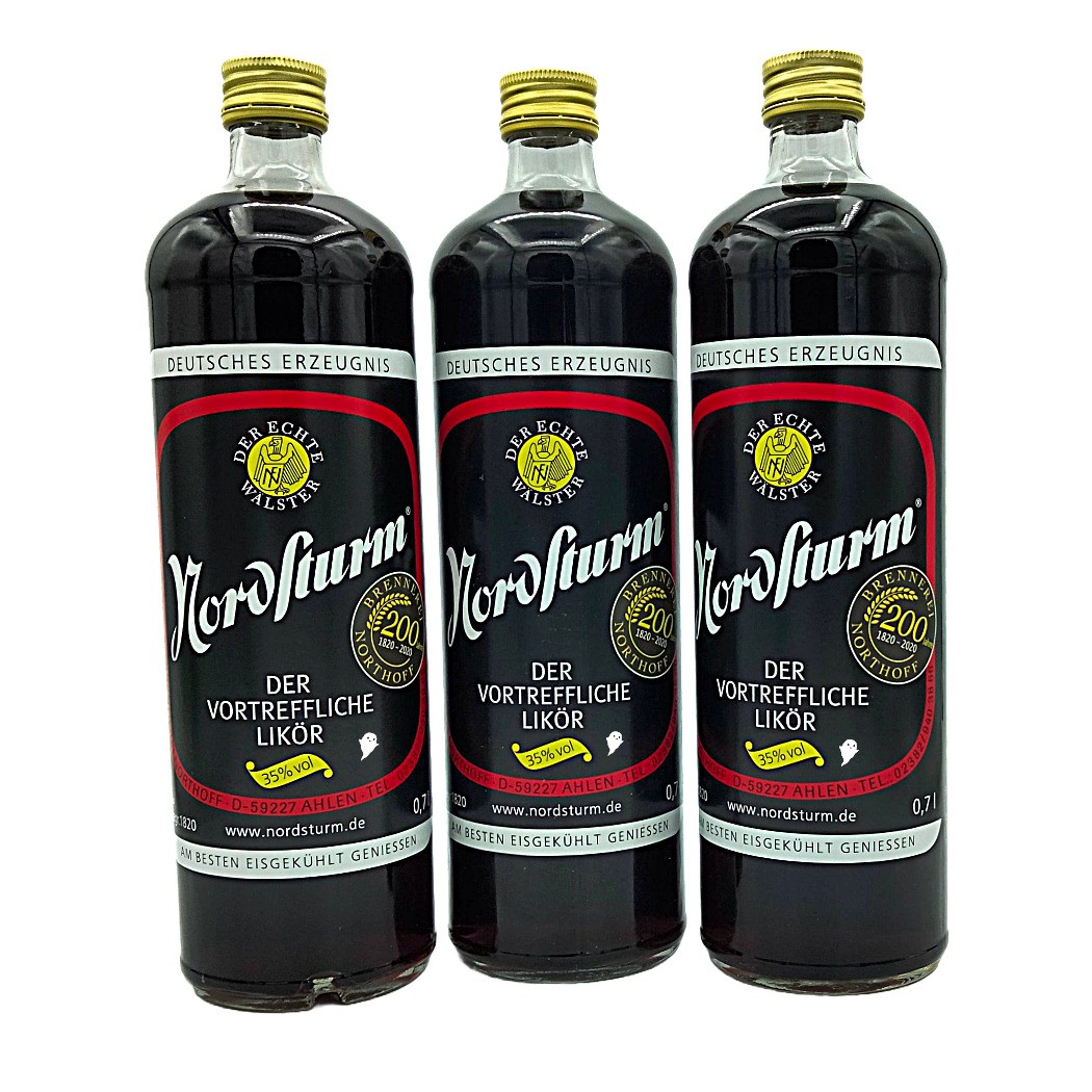 (22.57 EUR/l) Nordsturm Magenlikör 0,7l 35% Vol. 3er Pack