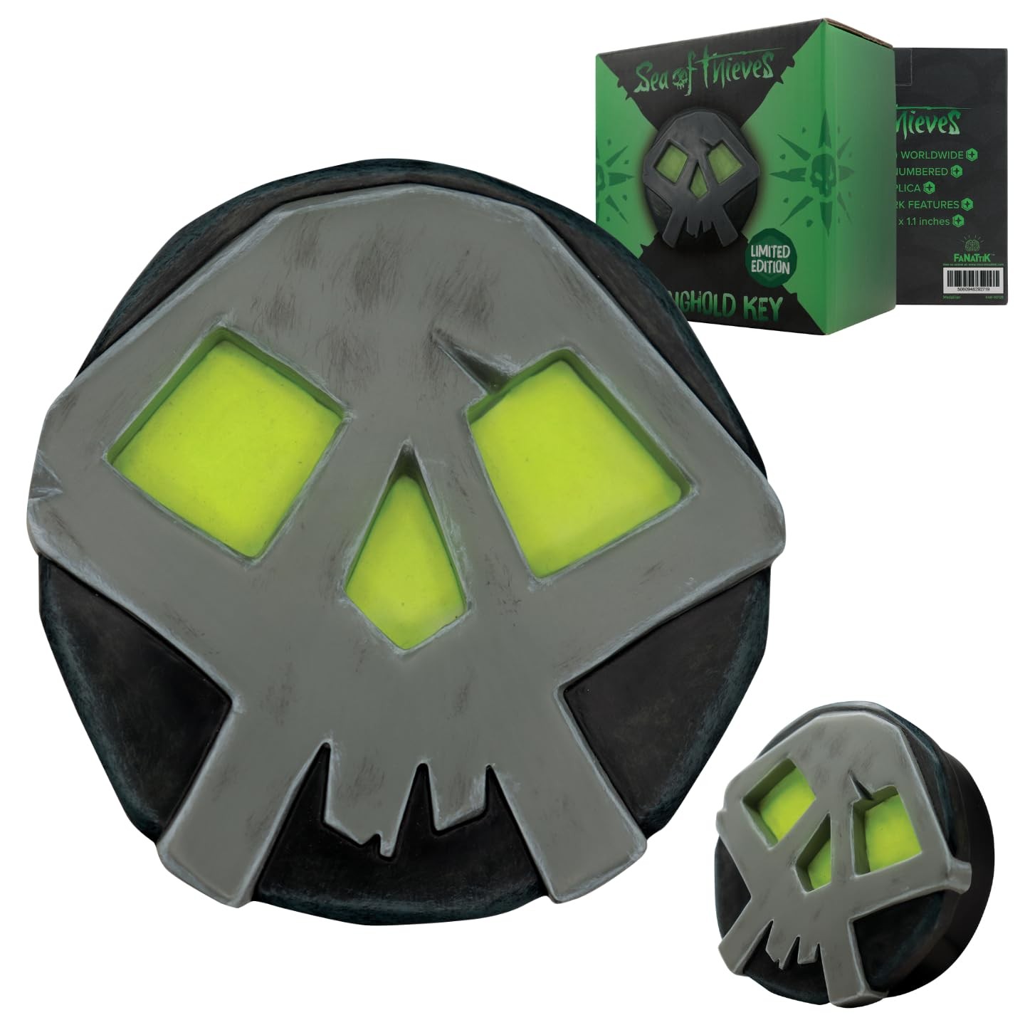 FaNaTtik Sea of Thieves Limited Edition Stronghold Key Resin Replica - Glow in t