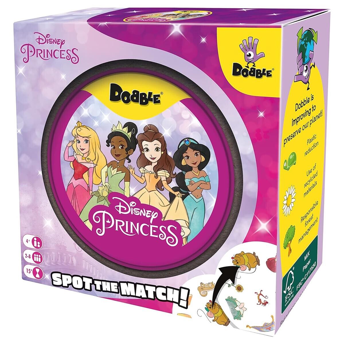 Doppel Disney Prinzessin Edition (2022) Kartenspiel Für 2-8 Spieler Alter 6+