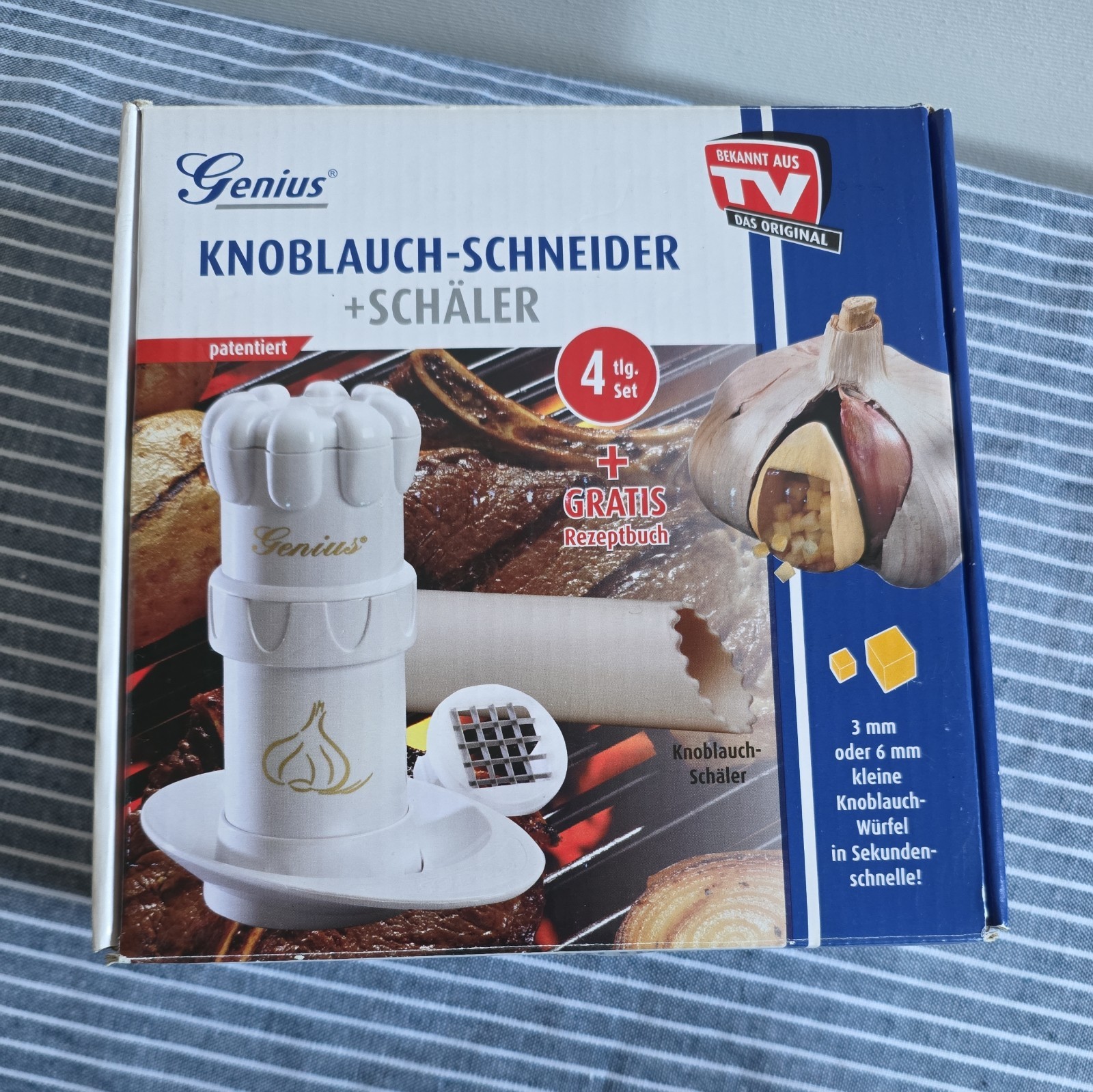Genius - Knoblauchschneider G5 Set 4-tlg. Knoblauchpresse 19125