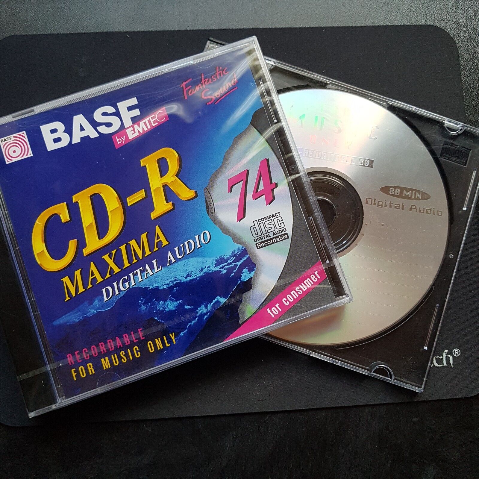 BASF EMTEC CD-R Maxima  74 Min.   *For Music  *Audio *Recordable  *OVP * + 1 CD