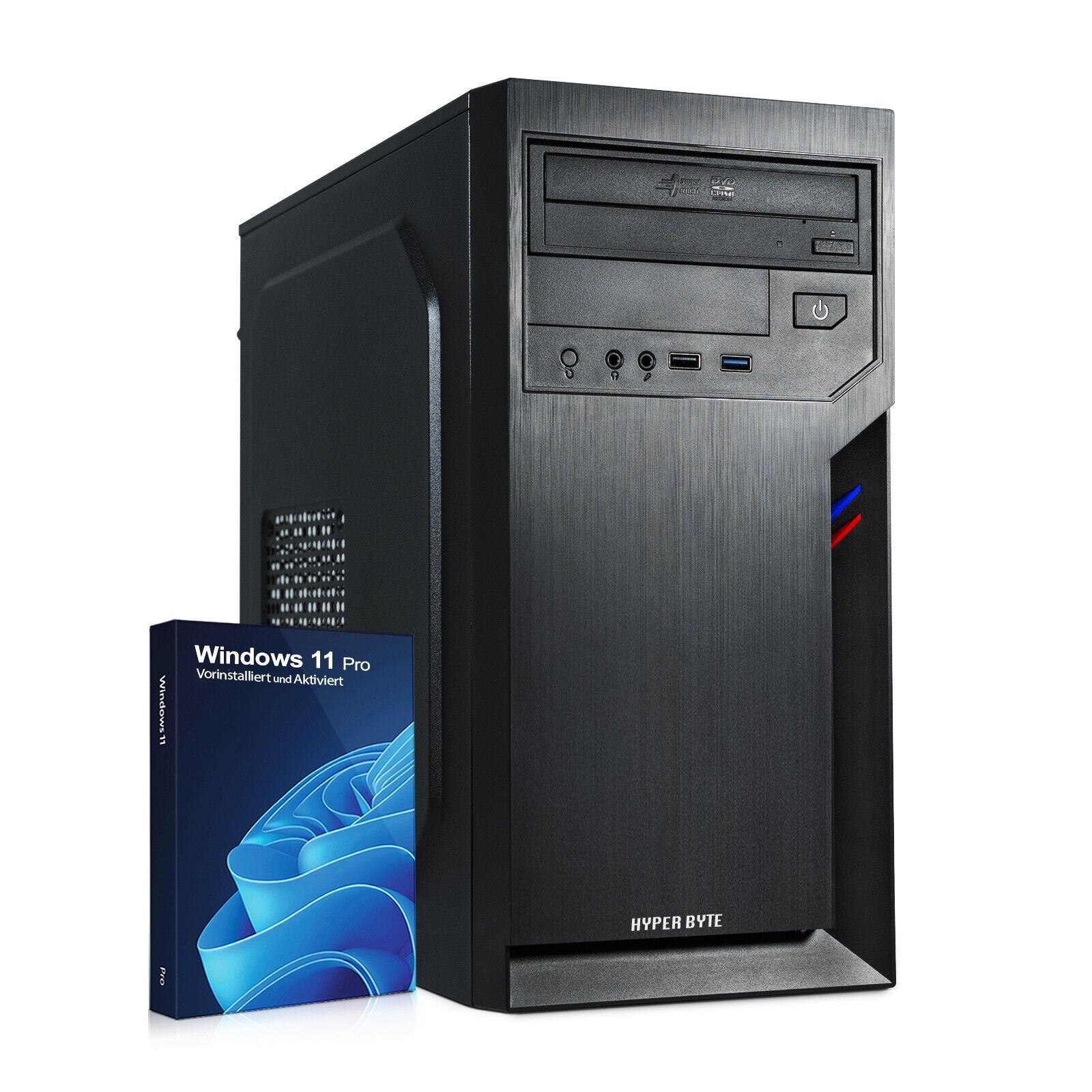 Windows 11 PRO Business PC HYPER BYTE® Intel I5 3,6GhZ 8GB RAM 240GB SSD schnell