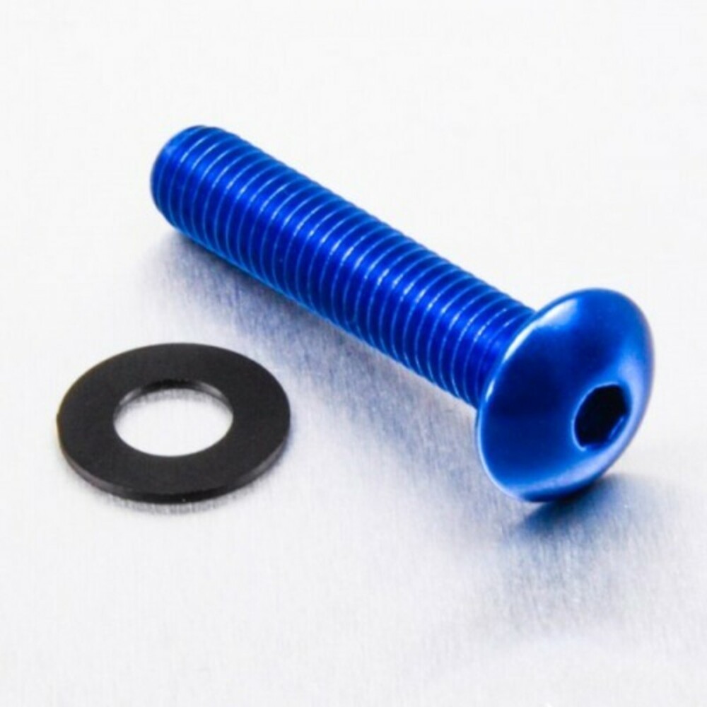 Aluminium Pro-Bolt Schraube Rundkopf M8 X (1,25Mm) X 40Mm Blau