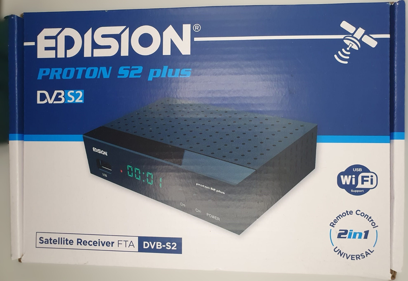 EDISION Proton S2 Plus – Satelliten-Receiver (FTA) | DVB-S2