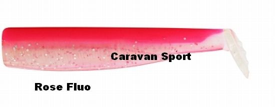 2 Organes de Rechange Noir Minnow 200 N°6 Couleur Rose Fluo Fiiish Queue Thon
