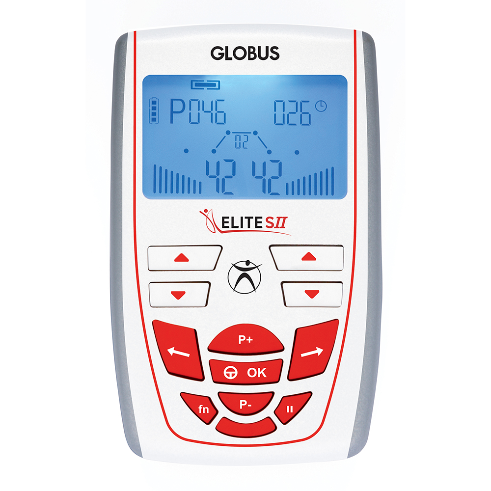 Globus Electrostimulateur professionnel Elite S2 masseur 2 canaux Blanc/Orange