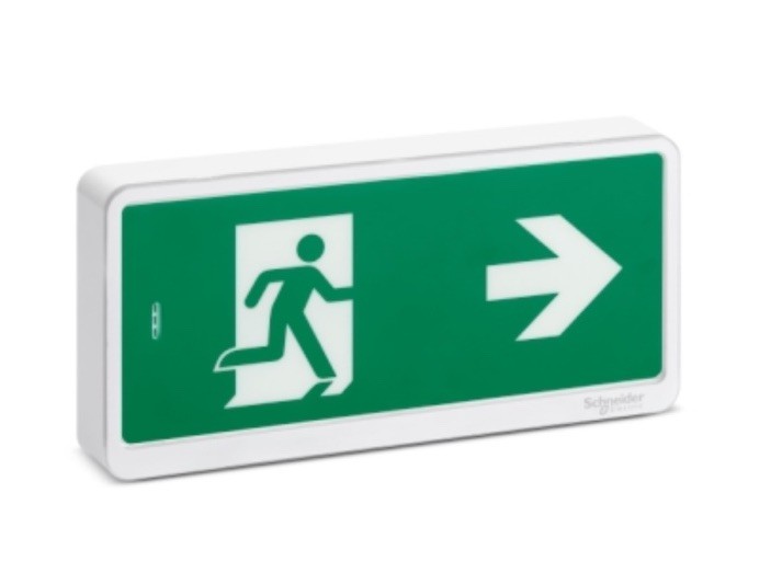 Exiway Light Bloc de secours Evacuation IP65 SATI Schneider Electric OVA59111