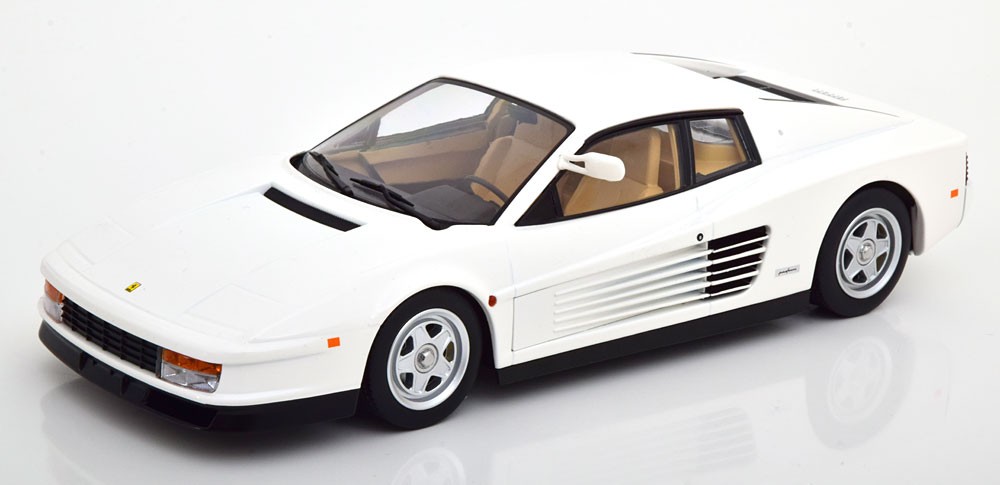 KK Scale 1:18 FERRARI TESTAROSSA WHITE MIAMI VICE 1984 Modèle - KKDC180502