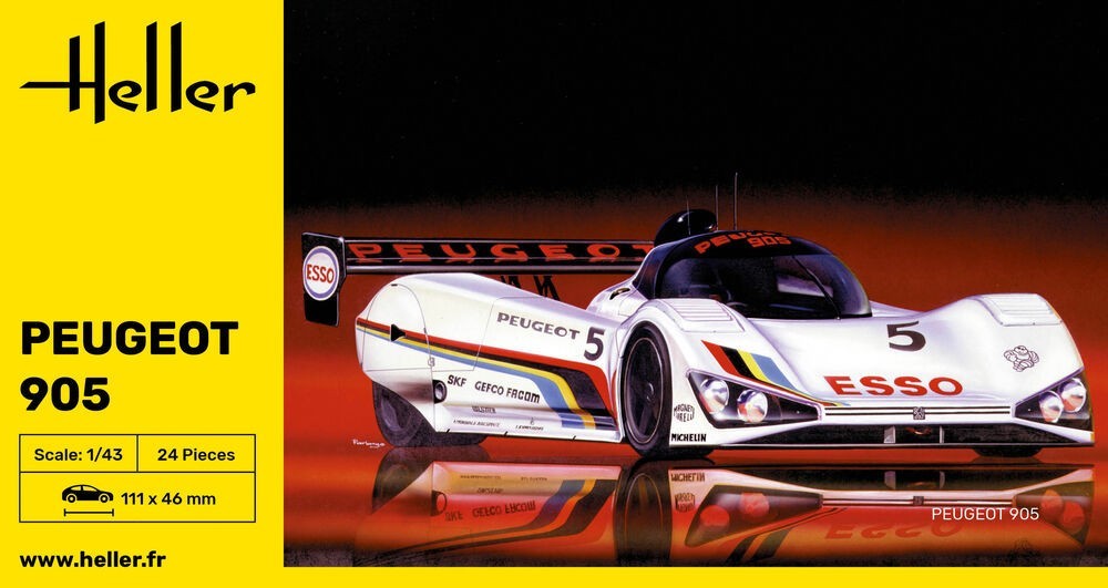 [PRECOMMANDE] HELLER 80110 MAQUETTE PEUGEOT 905 1/43
